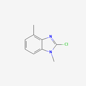 molecular formula C9H9ClN2 B1419513 2-氯-1,4-二甲基-1H-苯并[d]咪唑 CAS No. 24133-84-4