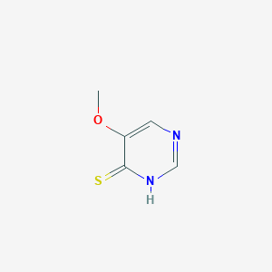 molecular formula C5H6N2OS B1419515 5-Methoxypyrimidine-4(3H)-thione CAS No. 51793-91-0