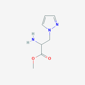 molecular formula C7H11N3O2 B1419518 methyl 2-amino-3-(1H-pyrazol-1-yl)propanoate CAS No. 688303-91-5