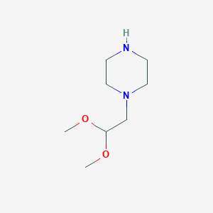molecular formula C8H18N2O2 B1419521 1-(2,2-二甲氧基乙基)哌嗪 CAS No. 82516-03-8