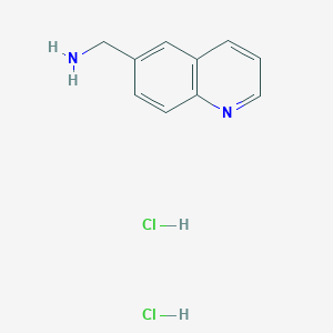 molecular formula C10H12Cl2N2 B1419523 Quinolin-6-ylmethanamine dihydrochloride CAS No. 1185694-50-1