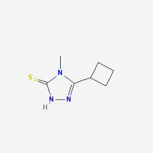 molecular formula C7H11N3S B1419524 5-cyclobutyl-4-methyl-4H-1,2,4-triazole-3-thiol CAS No. 869941-77-5