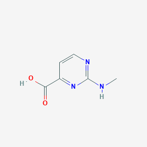 molecular formula C6H7N3O2 B1419531 2-(Methylamino)pyrimidine-4-carboxylic acid CAS No. 89691-96-3