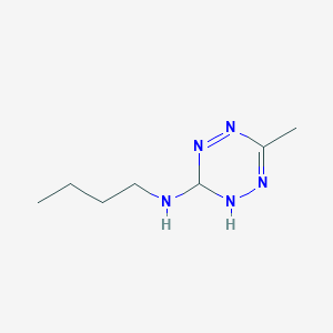 molecular formula C7H15N5 B14195362 N-Butyl-6-methyl-2,3-dihydro-1,2,4,5-tetrazin-3-amine CAS No. 832112-57-9