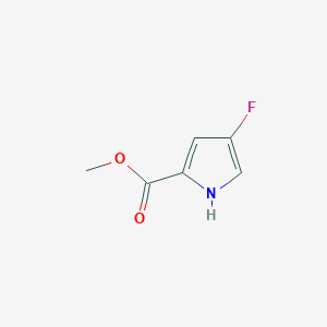 molecular formula C6H6FNO2 B1419537 Methyl 4-fluoro-1H-pyrrole-2-carboxylate CAS No. 475561-89-8