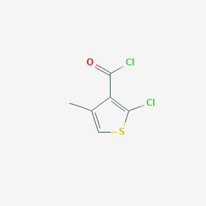 molecular formula C6H4Cl2OS B1419538 2-Chloro-4-methylthiophene-3-carbonyl chloride CAS No. 85345-23-9