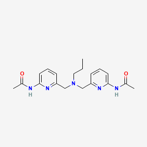 molecular formula C19H25N5O2 B14195381 N,N'-[(Propylazanediyl)bis(methylenepyridine-6,2-diyl)]diacetamide CAS No. 838819-86-6