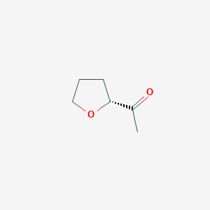molecular formula C6H10O2 B1419540 (R)-1-(tetrahydrofuran-2-yl)ethanone CAS No. 666203-86-7