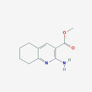 molecular formula C11H14N2O2 B1419541 Methyl 2-amino-5,6,7,8-tetrahydroquinoline-3-carboxylate CAS No. 67960-35-4