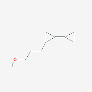 molecular formula C9H14O B14195482 Cyclopropanepropanol, 2-cyclopropylidene- CAS No. 898562-50-0