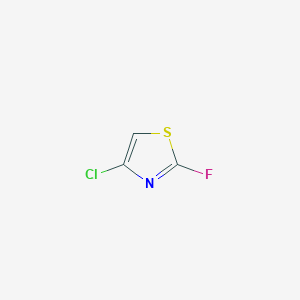 molecular formula C3HClFNS B1419550 Thiazole, 4-chloro-2-fluoro- CAS No. 496791-62-9