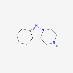 molecular formula C10H15N3 B1419553 1,2,3,4,7,8,9,10-Octahydropyrazino[1,2-b]indazole CAS No. 561299-73-8