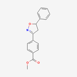 molecular formula C17H15NO3 B14195562 Methyl 4-(5-phenyl-4,5-dihydro-1,2-oxazol-3-yl)benzoate CAS No. 835594-28-0
