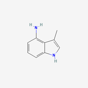 molecular formula C9H10N2 B1419558 3-methyl-1H-indol-4-amine CAS No. 873056-75-8