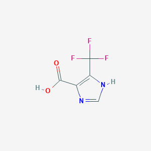 molecular formula C5H3F3N2O2 B1419559 5-(三氟甲基)-1H-咪唑-4-羧酸 CAS No. 840490-23-5