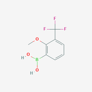 molecular formula C8H8BF3O3 B1419564 2-Methoxy-3-(trifluoromethyl)phenylboronic acid CAS No. 1072946-62-3