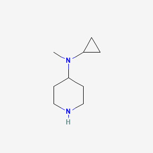 molecular formula C9H18N2 B1419567 Cyclopropyl-methyl-piperidin-4-YL-amine CAS No. 1048919-83-0