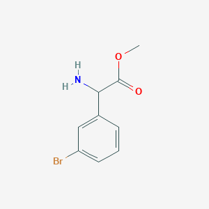 molecular formula C9H10BrNO2 B1419569 Methyl 2-amino-2-(3-bromophenyl)acetate CAS No. 1132817-76-5