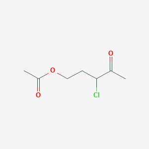2-Chloro-3-oxopentyl acetate