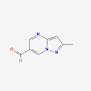 molecular formula C8H7N3O B1419574 2-甲基吡唑并[1,5-a]嘧啶-6-甲醛 CAS No. 933692-37-6