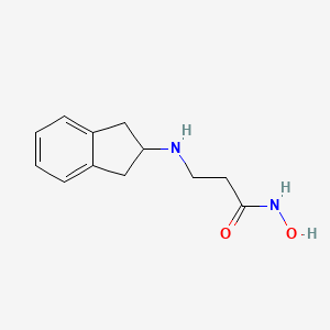 molecular formula C12H16N2O2 B14195755 N~3~-(2,3-Dihydro-1H-inden-2-yl)-N-hydroxy-beta-alaninamide CAS No. 919997-12-9