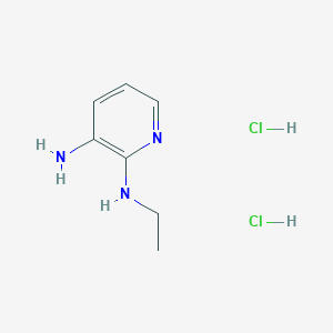 molecular formula C7H13Cl2N3 B1419579 2-N-ethylpyridine-2,3-diamine dihydrochloride CAS No. 1197720-71-0