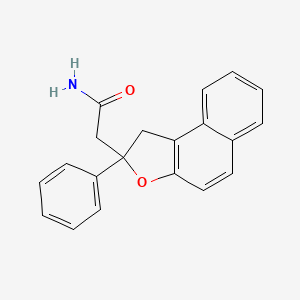 molecular formula C20H17NO2 B14195815 Naphtho[2,1-b]furan-2-acetamide, 1,2-dihydro-2-phenyl- CAS No. 848029-81-2
