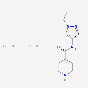 N-(1-ethyl-1H-pyrazol-4-yl)piperidine-4-carboxamide dihydrochloride