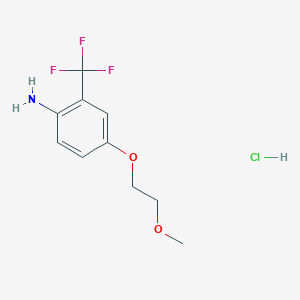 4-(2-Methoxyethoxy)-2-(trifluoromethyl)aniline hydrochloride