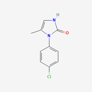molecular formula C10H9ClN2O B1419593 1-(4-chlorophenyl)-5-methyl-2,3-dihydro-1H-imidazol-2-one CAS No. 14058-91-4