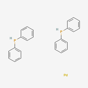 molecular formula C24H22P2Pd B14195988 Diphenylphosphane--palladium (2/1) CAS No. 849598-93-2