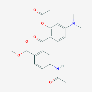 5'-Acetamido-2-acetoxy-4-dimethylamino-2'-methoxycarbonyl-benzophenone