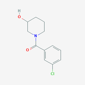 molecular formula C12H14ClNO2 B1419615 1-(3-氯苯甲酰)哌啶-3-醇 CAS No. 1090598-28-9