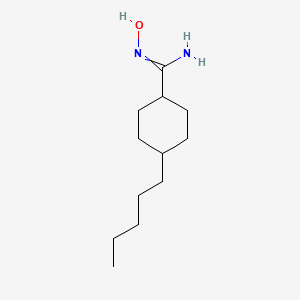 molecular formula C12H24N2O B14196176 N'-hydroxy-4-pentylcyclohexane-1-carboximidamide CAS No. 857653-90-8