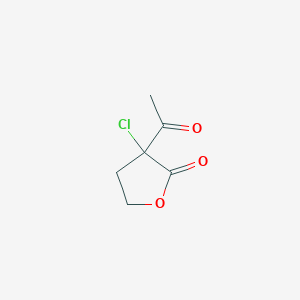 molecular formula C6H7ClO3 B141962 3-Acetyl-3-chlorodihydrofuran-2(3H)-one CAS No. 2986-00-7