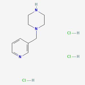 molecular formula C10H18Cl3N3 B1419645 1-(Pyridin-3-ylmethyl)piperazine trihydrochloride CAS No. 333992-77-1
