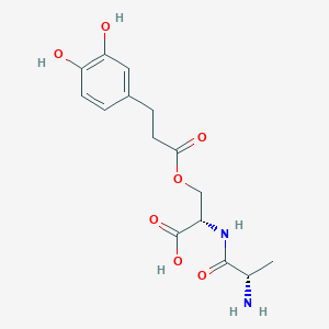 molecular formula C15H20N2O7 B14196450 L-Alanyl-O-[3-(3,4-dihydroxyphenyl)propanoyl]-L-serine CAS No. 921934-50-1
