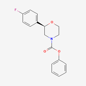 molecular formula C17H16FNO3 B14196493 Phenyl (2r)-2-(4-fluorophenyl)morpholine-4-carboxylate CAS No. 920802-63-7