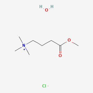 molecular formula C8H20ClNO3 B1419652 Carpronium chloride monohydrate CAS No. 64675-20-3