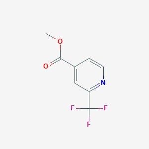 molecular formula C8H6F3NO2 B1419653 Methyl 2-(trifluoromethyl)isonicotinate CAS No. 588702-68-5