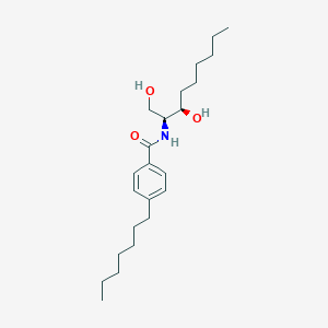 molecular formula C23H39NO3 B14196655 N-[(2S,3R)-1,3-Dihydroxynonan-2-yl]-4-heptylbenzamide CAS No. 920277-30-1
