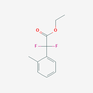 molecular formula C11H12F2O2 B1419667 Ethyl 2,2-difluoro-(2-methylphenyl)acetate CAS No. 698378-71-1