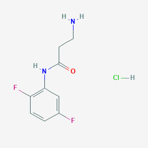molecular formula C9H11ClF2N2O B1419682 N~1~-(2,5-Difluorophenyl)-beta-alaninamide hydrochloride CAS No. 1147202-33-2