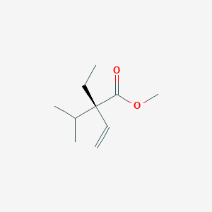 molecular formula C10H18O2 B14196821 Methyl (2S)-2-ethyl-2-(propan-2-yl)but-3-enoate CAS No. 919087-56-2