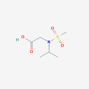 molecular formula C6H13NO4S B1419684 2-(N-Isopropylmethylsulfonamido)acetic acid CAS No. 905587-49-7
