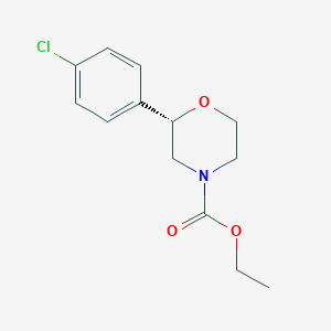 molecular formula C13H16ClNO3 B14196880 Ethyl (2s)-2-(4-chlorophenyl)morpholine-4-carboxylate CAS No. 920799-10-6