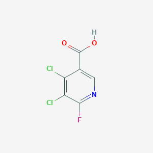 molecular formula C6H2Cl2FNO2 B14196947 4,5-Dichloro-6-fluoro-nicotinic acid CAS No. 851386-27-1