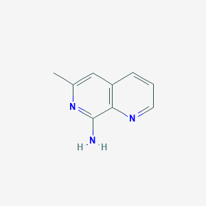 molecular formula C9H9N3 B1419697 6-Methyl-1,7-naphthyridin-8-amine CAS No. 63029-22-1