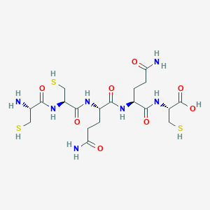 molecular formula C19H33N7O8S3 B14196970 L-Cysteinyl-L-cysteinyl-L-glutaminyl-L-glutaminyl-L-cysteine CAS No. 918412-68-7