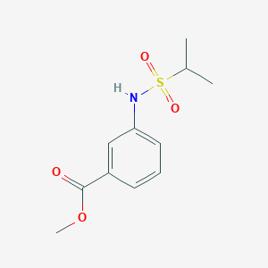 molecular formula C11H15NO4S B14197012 Methyl 3-[(propane-2-sulfonyl)amino]benzoate CAS No. 834869-22-6